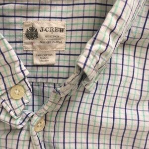 J Crew Striped Long Sleeve Button Down